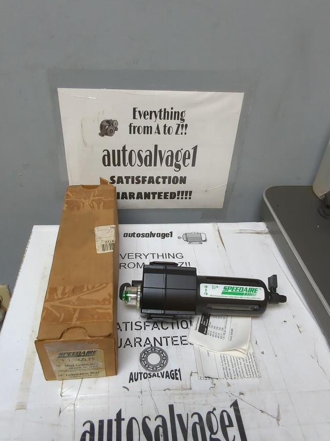 SPEEDAIRE,4ZL73, 1/4 INCH MIST LUBRICATOR NOS