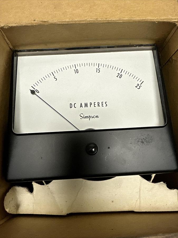 Simpson,1329,0-25 Amp DC Panel Meter