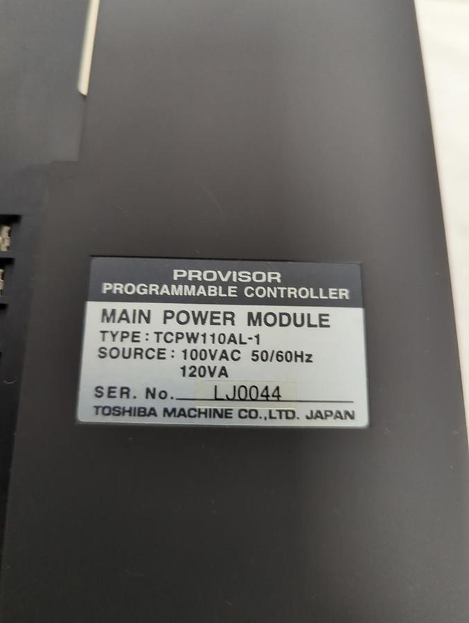 Used TOSHIBA,TCPW110AL-1,MAIN POWER INPUT MODULE 100VAC 50/60HZ 120VA PRE-OWNED