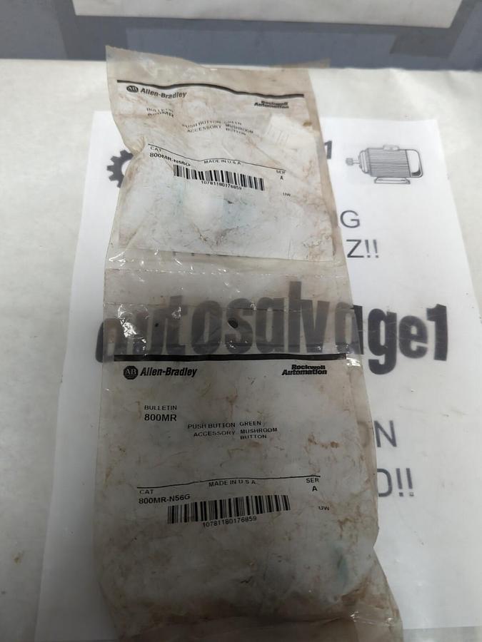 ALLEN BRADLEY,800MR-N56G,PUSH BUTTON GREEN LOT OF 2 NOS