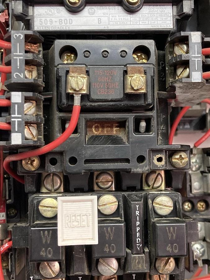 Used Allen-Bradley,2112B,12 INCH Size 1 Fused MCC Starter Bucket