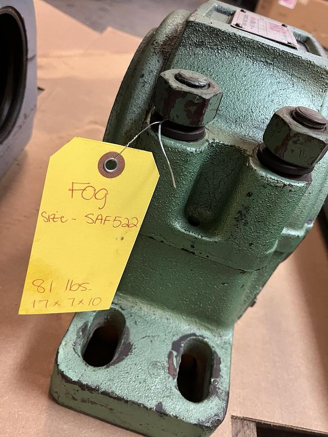 Used FAG,SAF-522,Pillow Block Bearing Housing 4 Bolt NOS