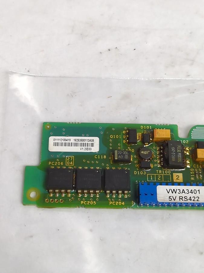 Used SCHNEIDER ELECTRIC,VW3A3401,INVERTER ENCODER BOARD PRE-OWNED