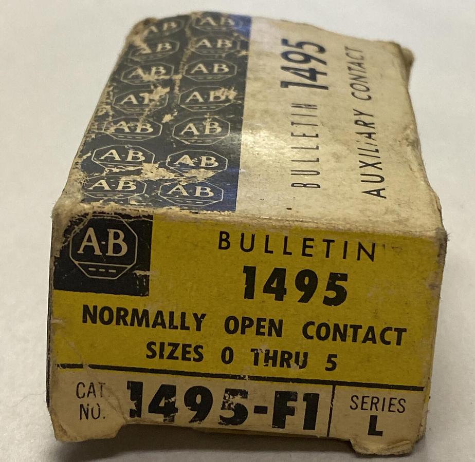 ALLEN BRADLEY,1495-F1,SER L AUXILIARY CONTACT SIZE0-5 NOS