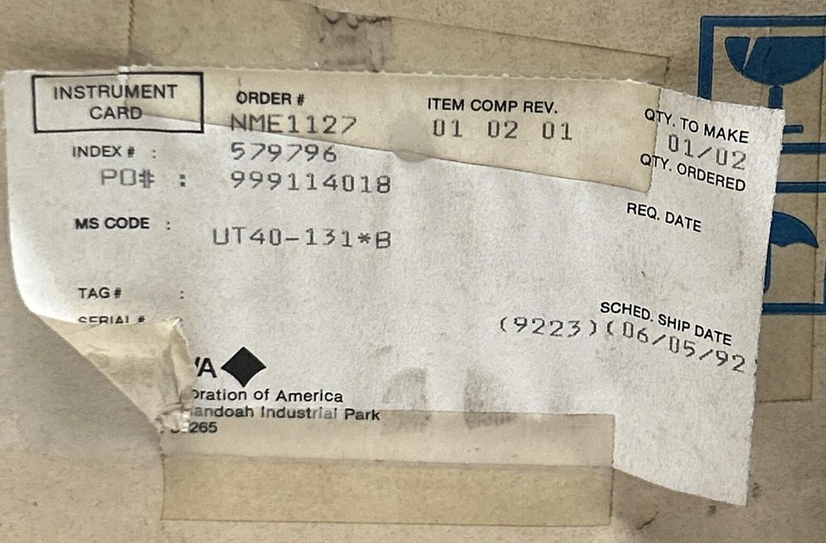 Used YOKOGAWA,UT40-131*B,DIGITAL INDICATING CONTROLLER NEW