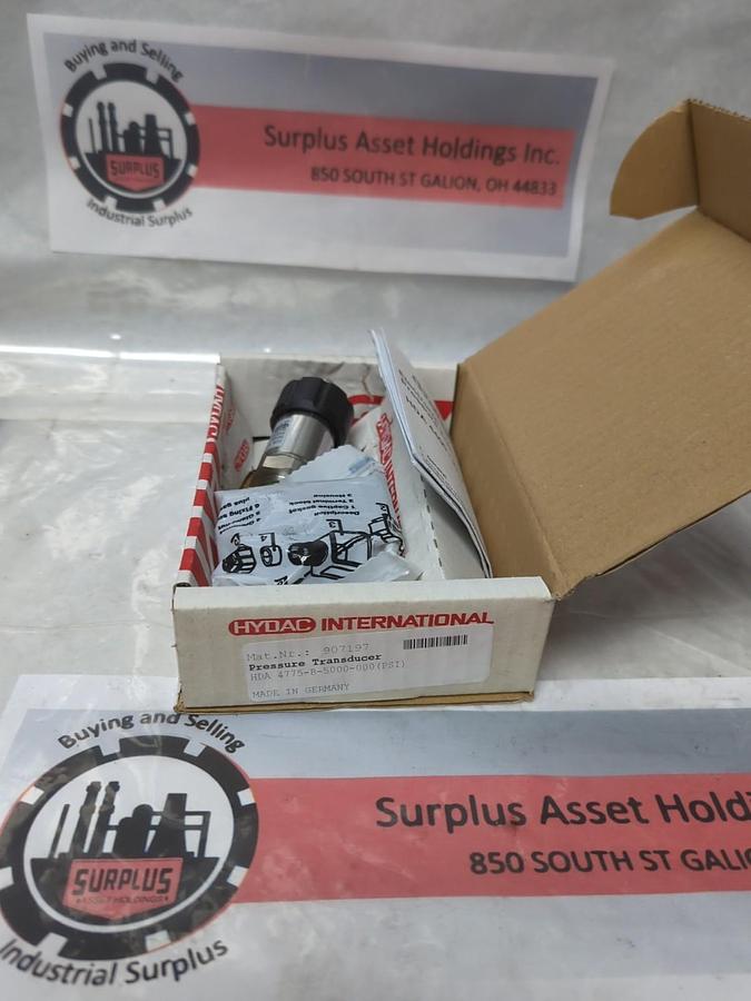 HYDAC,907197,PRESSURE TRANSDUCER HDA 4775-B-5000-000 NOS