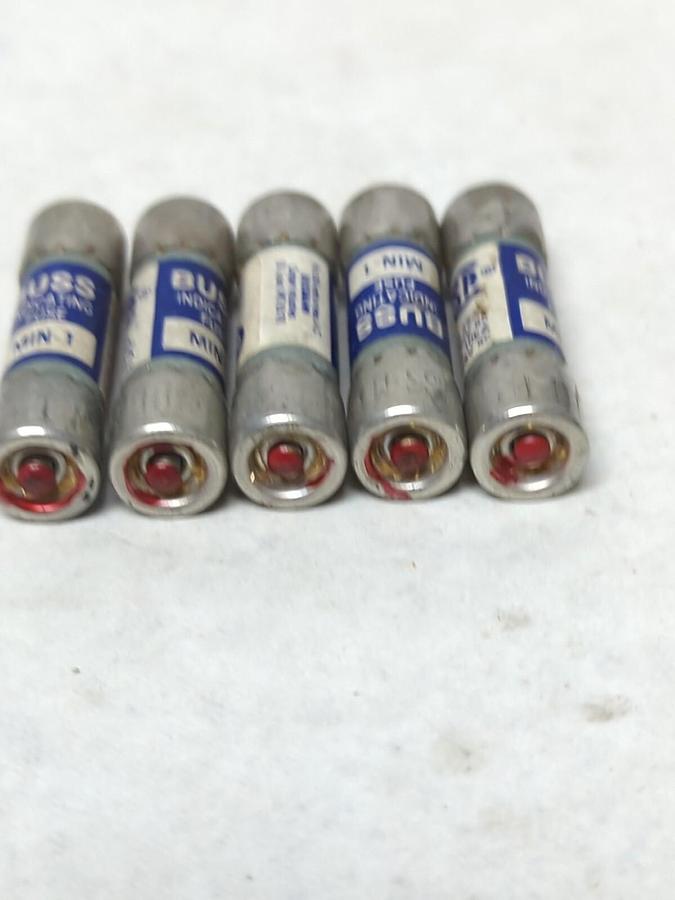 COOPER BUSSMANN,MIN-1,INDICATING FUSE LOT OF 5 NOS