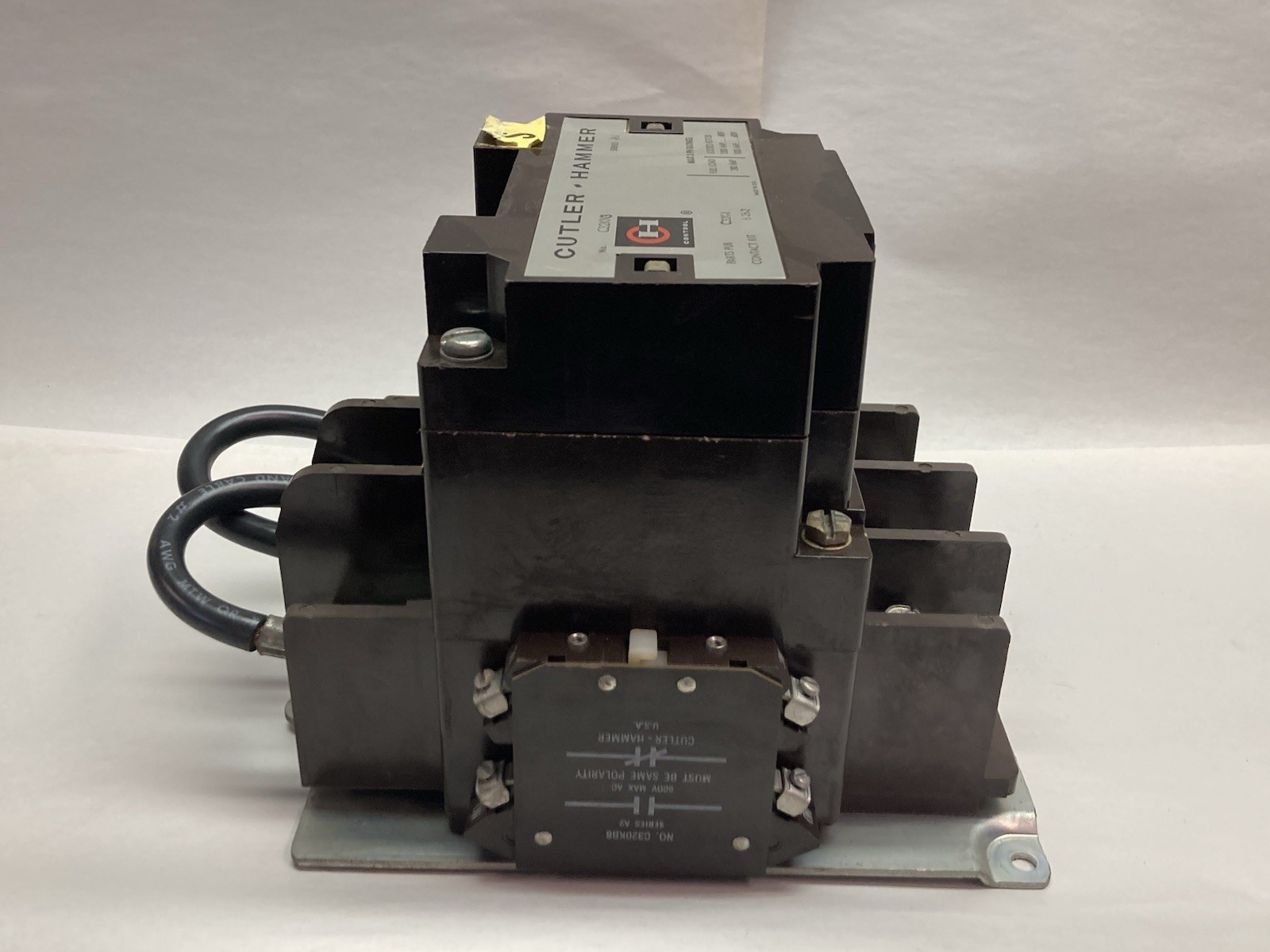 Used Cutler-Hammer,C32KN3,Series A1 3-Pole Contactor 200A 480/600V