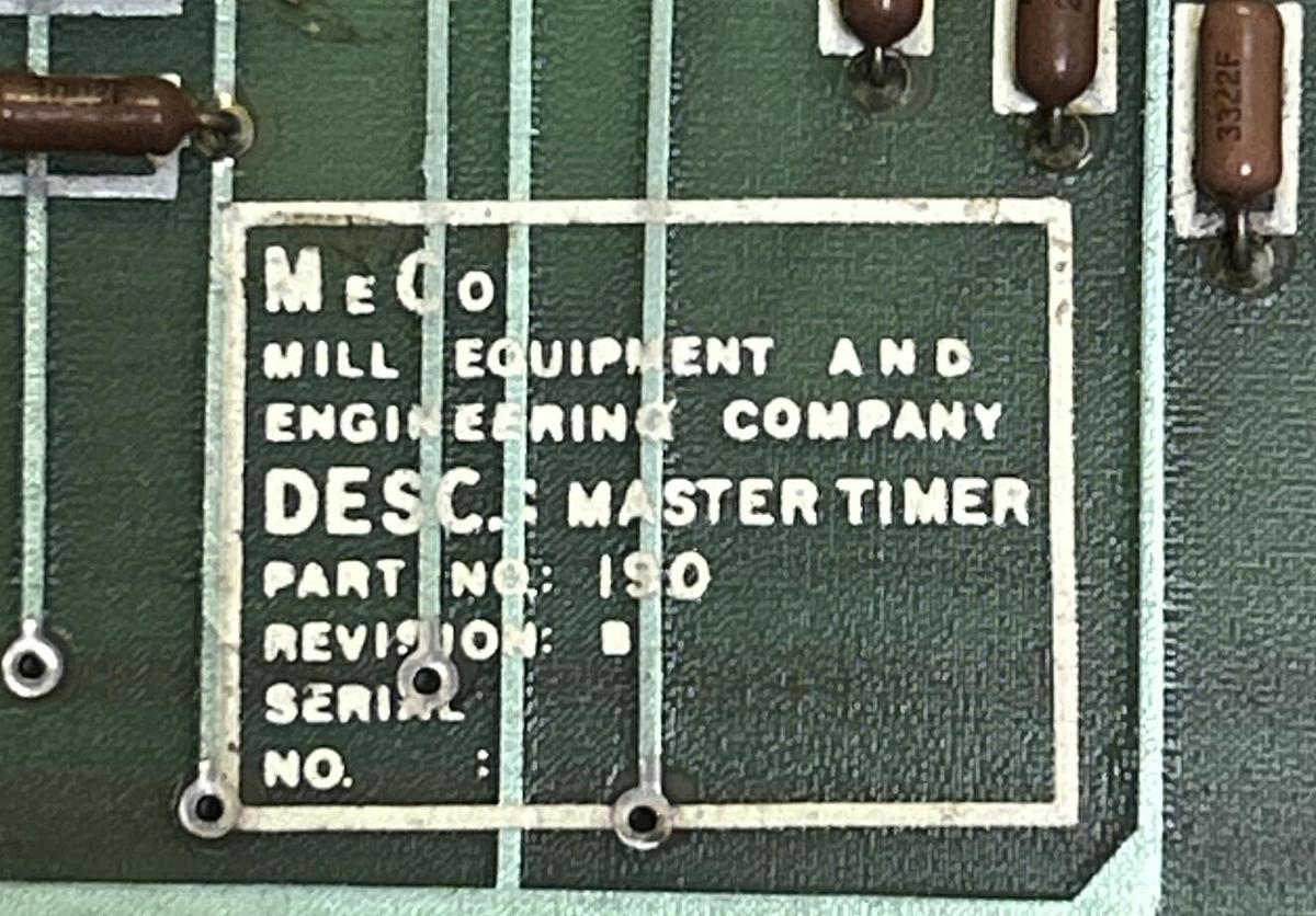 Used MILL EQUIPMENT,190,MASTER TIMER BOARD
