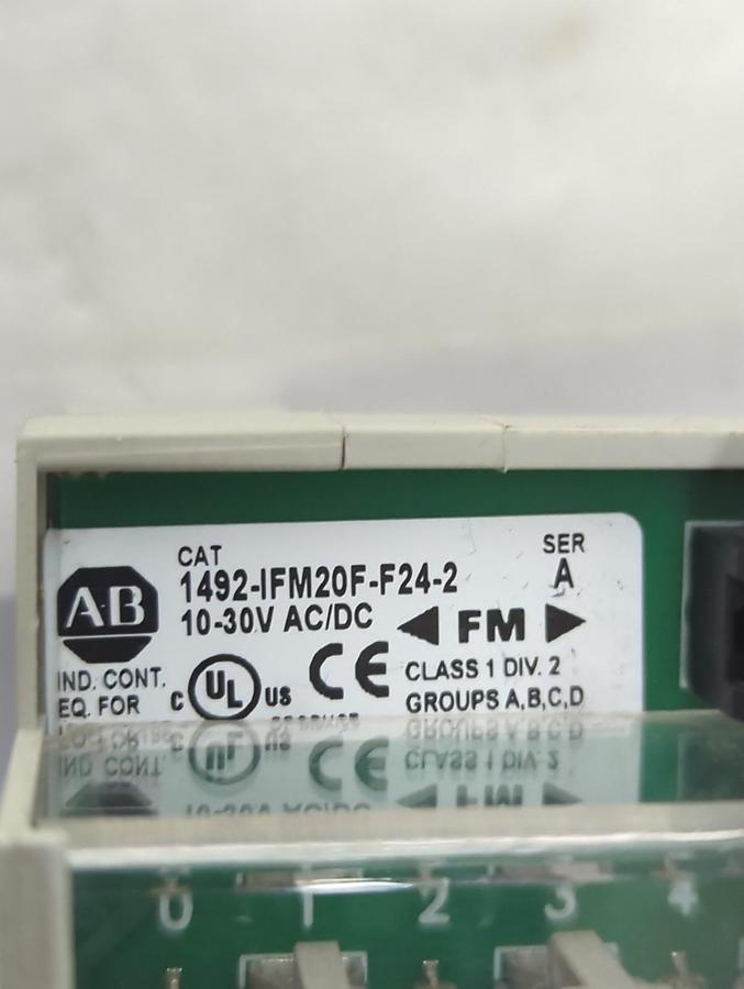 Used ALLEN BRADLEY,1492-IFM20F-F24-2,SERIES A FUSIBLE INTERFACE MODULE PRE-OWNED