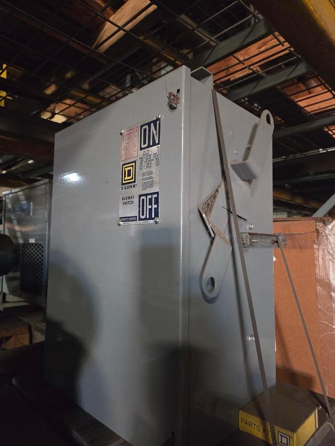 Used SQUARE D,PQ-3620,I-LINE BUSWAY SWITCH BUS PLUG 3ph 200A 600V