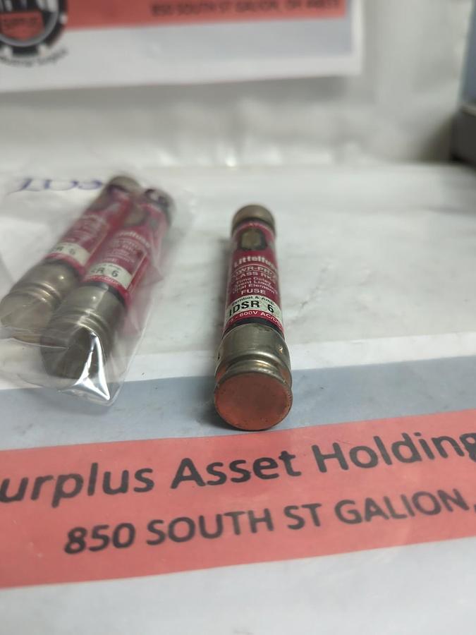 Used LITTELFUSE,IDSR6,INDICATOR 6 AMP FUSE LOT OF 3 PRE-OWNED