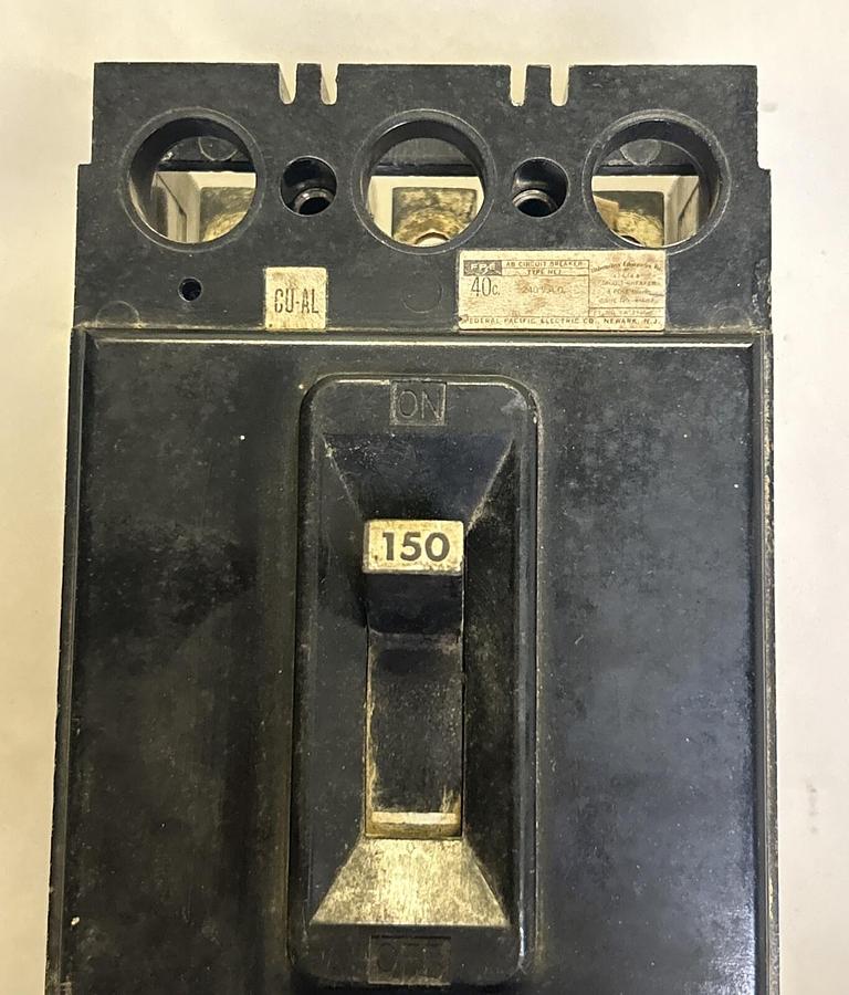 Used FPE,NE233150,CIRCUIT BREAKER 150A 240V 3P