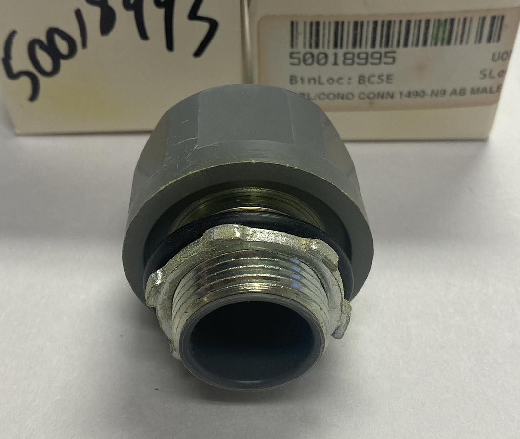 ALLEN BRADLEY,1490-N9,SER C CONDUIT CONNECTOR LOT OF 2 NEW