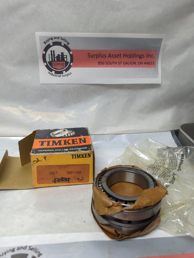 TIMKEN,387-90180,COMPLETE DOUBLE ROW BEARING NOS