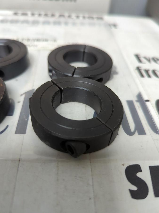 CLIMAX,H2C-112,2 PIECE SHAFT/CLAMP COLLAR 1-1/8 INCH BORE LOT OF 4 NOS