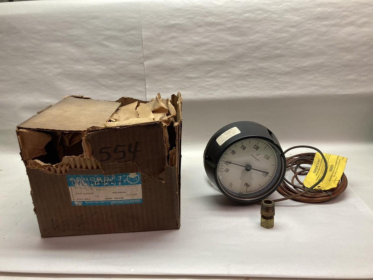 Ashcroft,45-6440TWQ-10R-C70-XL1P3TY,Gauge 30-190 Fahrenheit