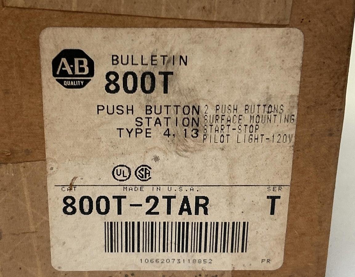 Used ALLEN BRADLEY,800T-2TAR,PUSH BUTTON STATION NEW