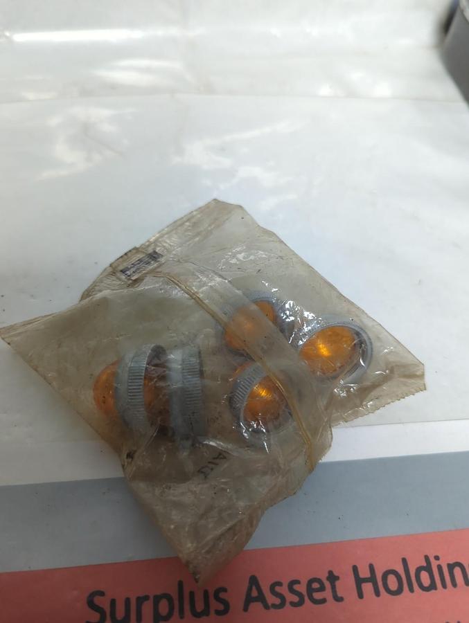 DIALIGHT,9304,PANEL MOUNT AMBER PILOT LIGHT LENS PACK OF 5 NOS