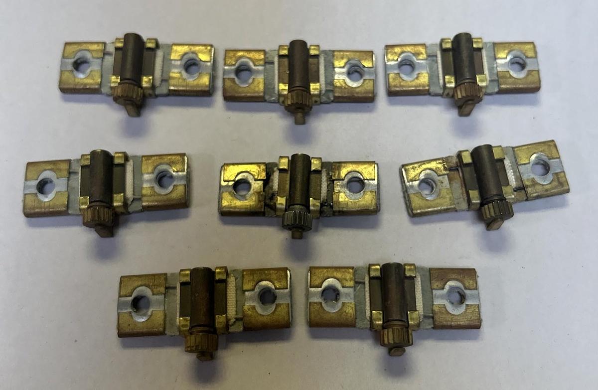 Used SQUARE D,B1.30,THERMAL OVERLOAD HEATER ELEMENT LOT OF 8