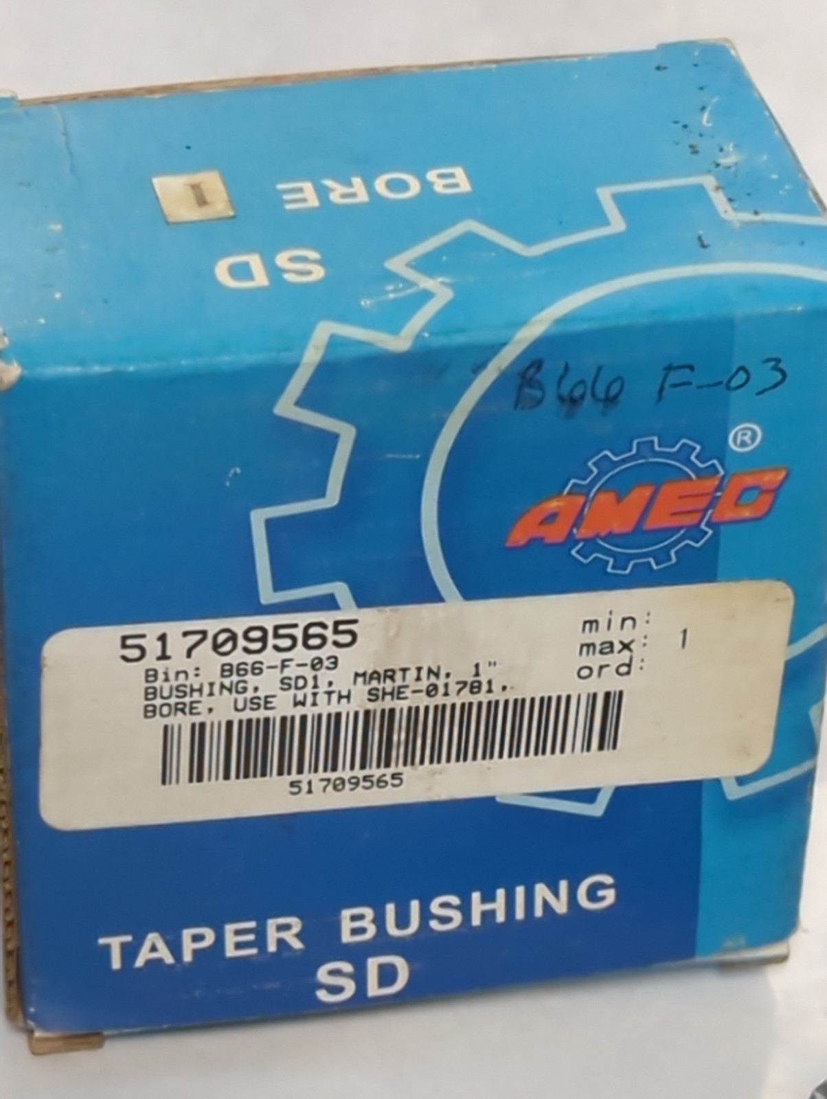 MARTIN/AMEC/SD1,TAPERED-LOCK BUSHING 1 INCH BORE NOS