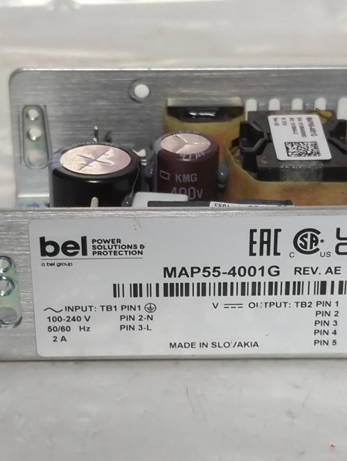 Used BEL,MAP55-4001G,POWER SUPPLY REV AE PRE-OWNED