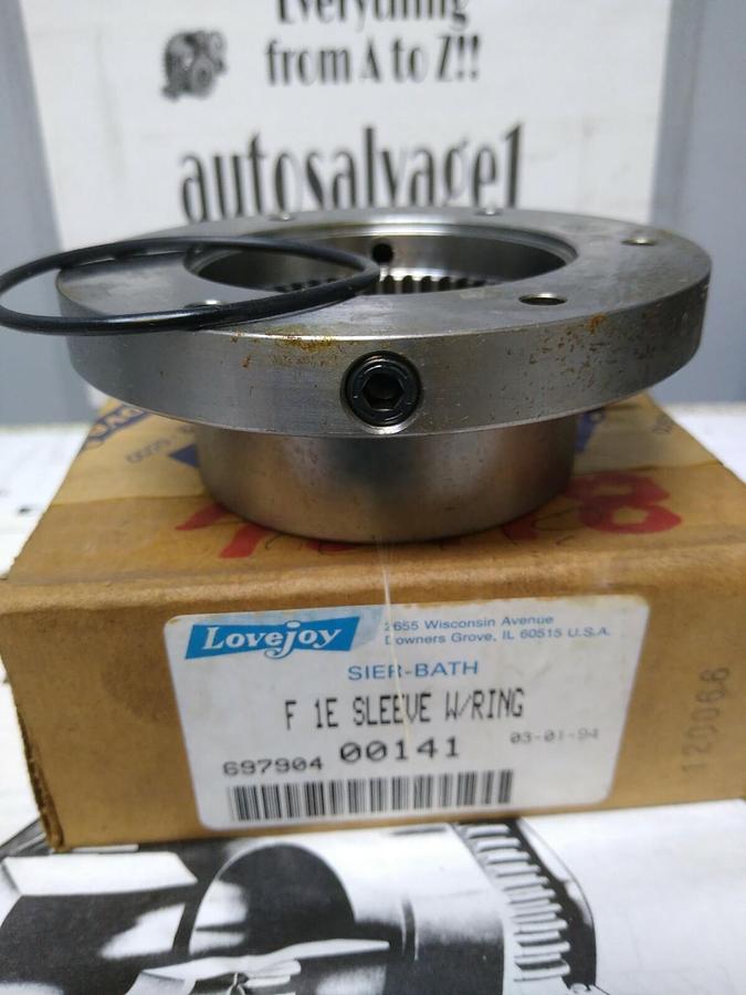 LoveJoy,F-1E,Sier-Bath Sleeve With Ring -Flanged Coupling Sleeve NOS