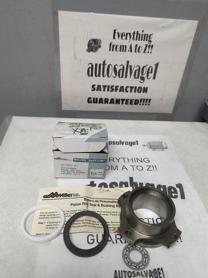 MILLER,051-KR011-175,AIR CYLINDER PISTON ROD SEAL & BOLTED BUSHING ASSY 1-3/4 IN