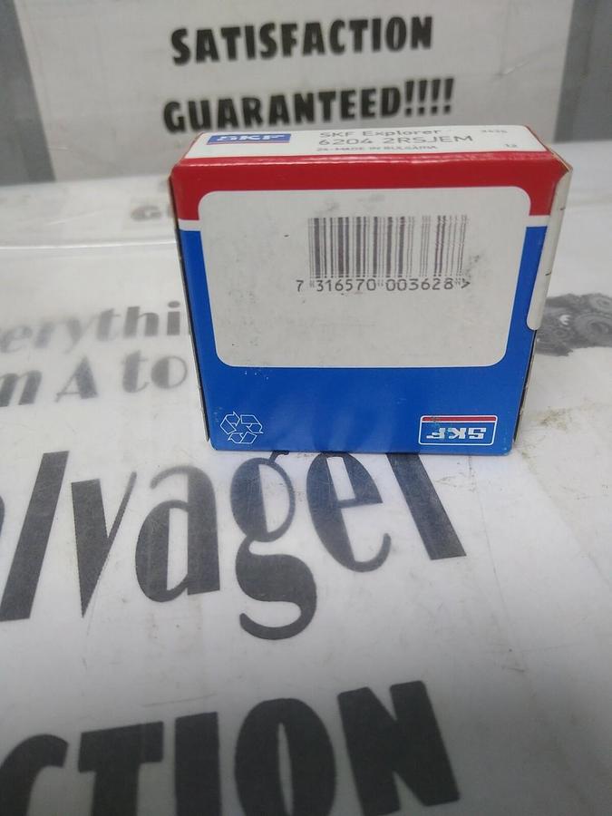 Used SKF,6204 2RSJEM,DEEP GROOVE BALL BEARING NOS