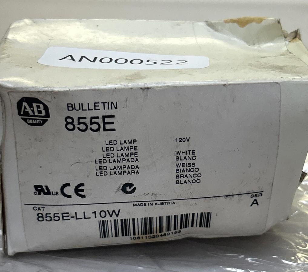 ALLEN BRADLEY,855E-LL10W,WHITE LED LAMP NOS