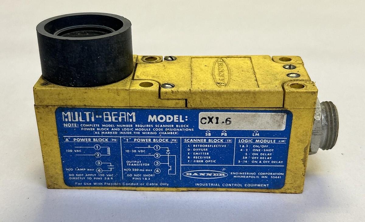 Used BANNER,CX1-6,SCANNER BLOCK