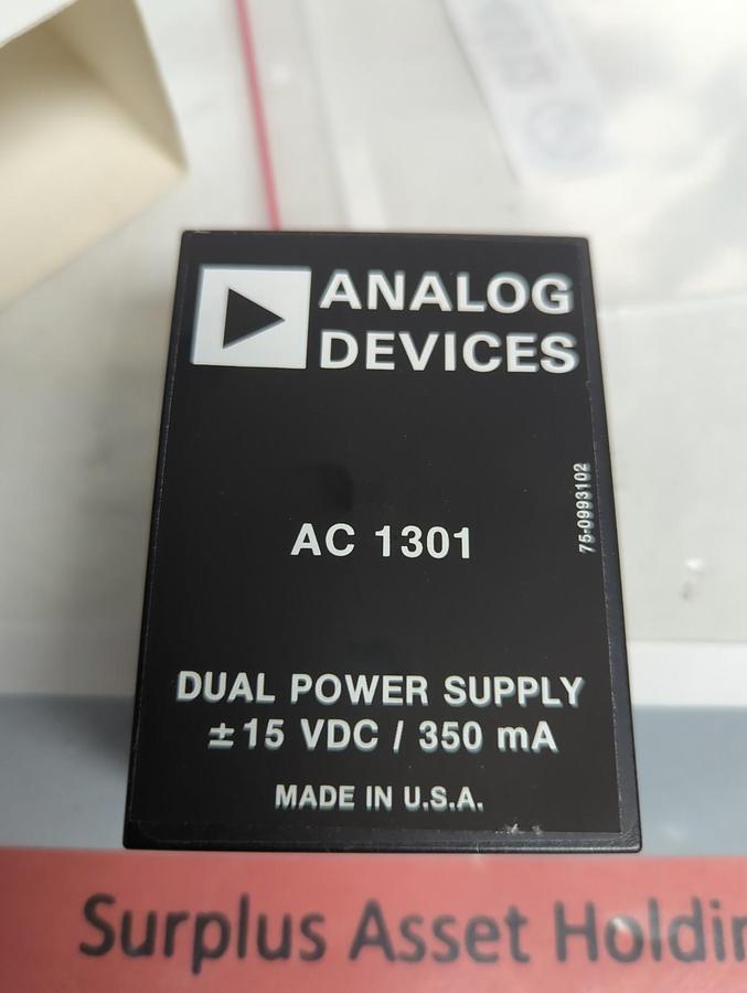 ANALOG DEVICES,AC 1301,DUAL POWER SUPPLY NOS