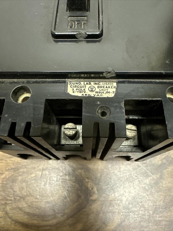 Used Westinghouse,EH3015,15Amp Breaker