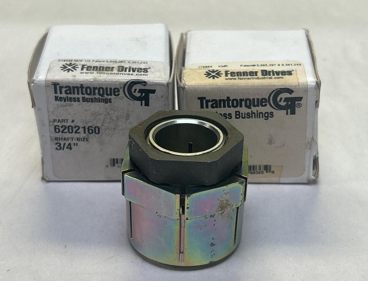 TRANTORQUE,6202160,KEYLESS BUSHINGS 3/4INCH LOT OF 2 NOS