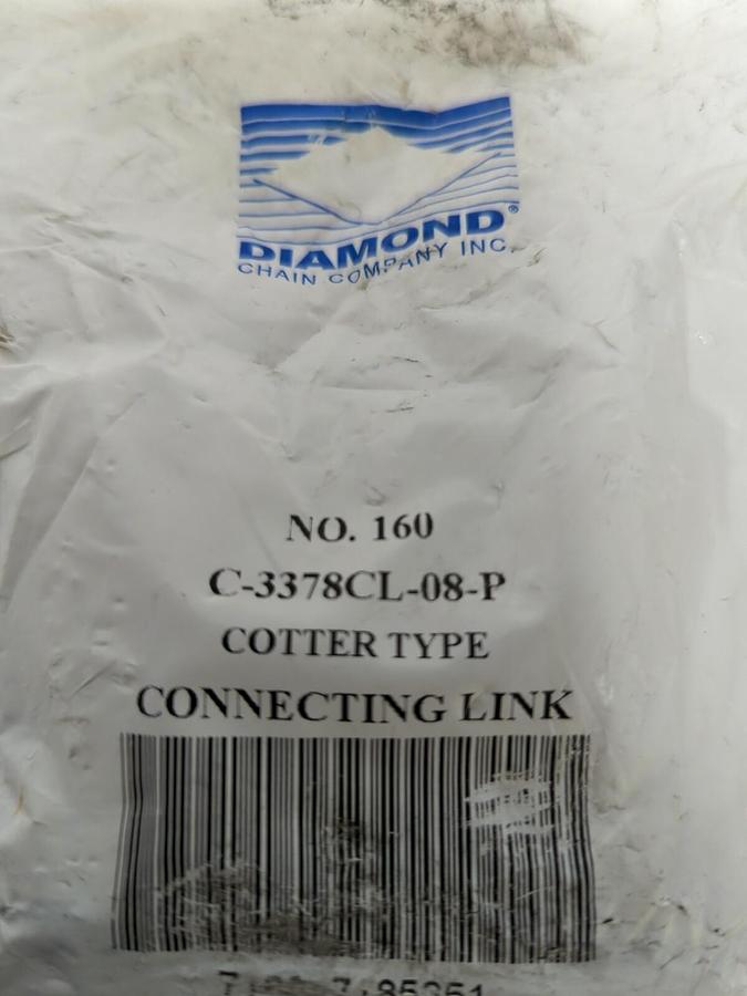 Used DIAMOND,160 C-3378CL-08-P,COTTER TYPE CONNECTING LINK NOS