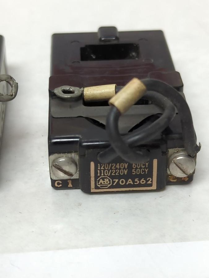 Used ALLEN-BRADLEY,70A562,COIL120/240V 50/60HZ LOT OF 2 PRE-OWNED