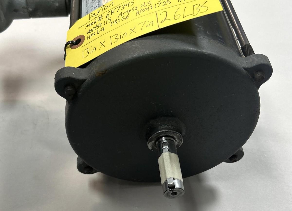 Used DAYTON,6K734S,HAZARDOUS LOCATION MOTOR 1/4HP 115V 1725RPM 1PH 56 FRAME