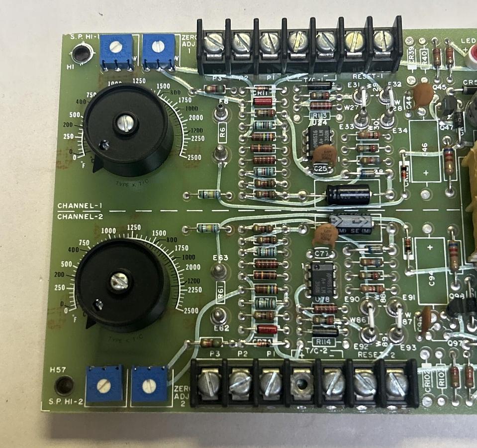 Used WATLOW,340C-1608-1000,TEMPERATURE CONTROL BOARD