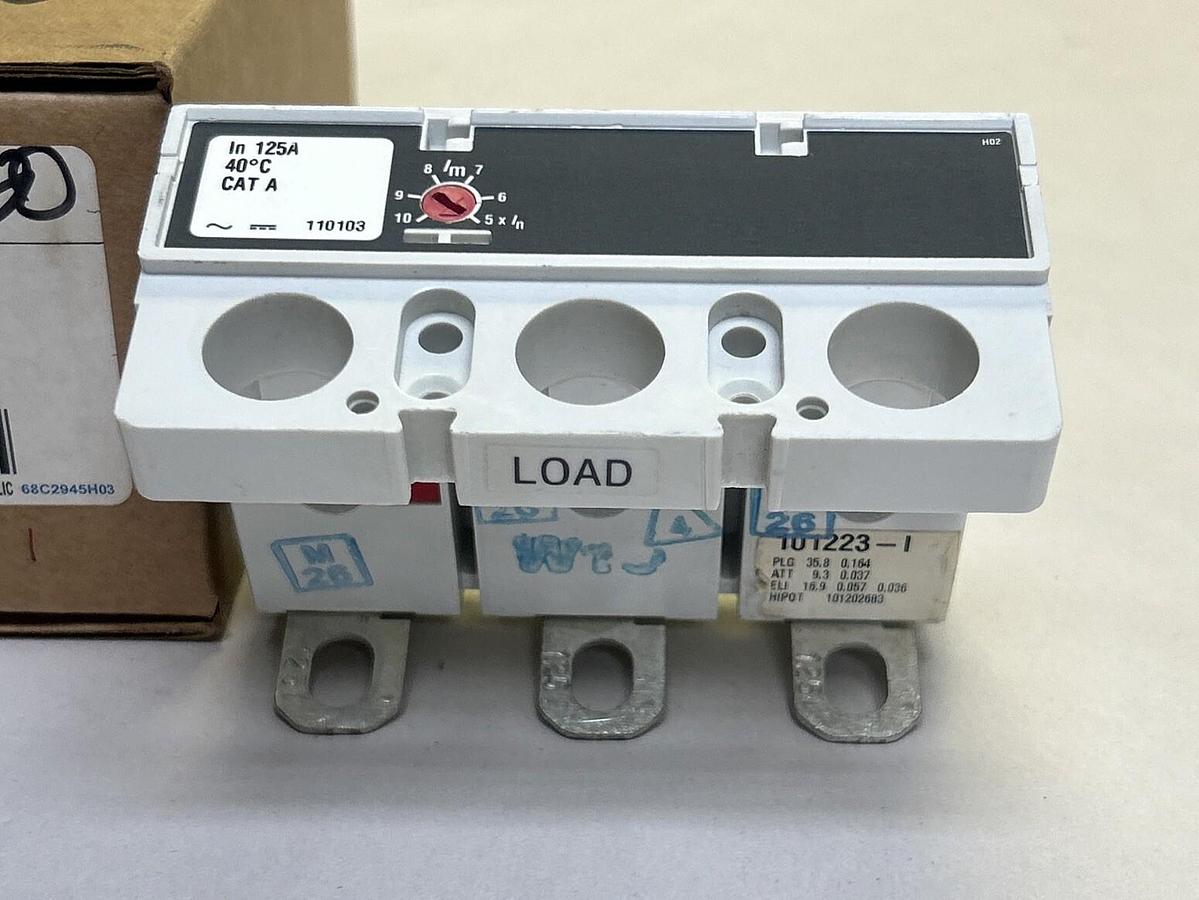 Used EATON,JT3125FA,THERMAL MAGNETIC TRIP UNIT 125A 3P NEW