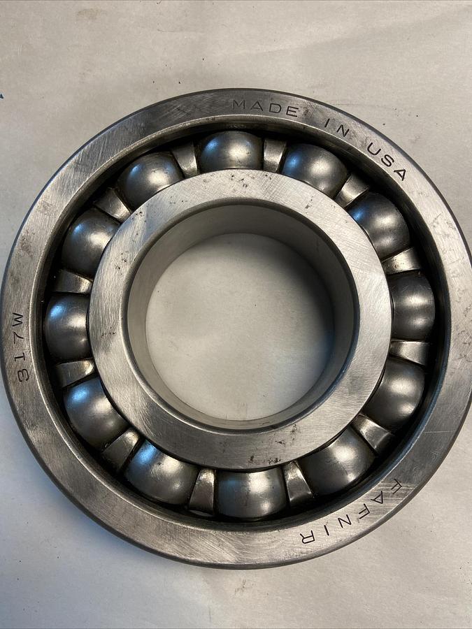 Fafnir,317W,Deep Groove Ball Bearing Straight Bore 85mm ID 180mm OD 1.614 W