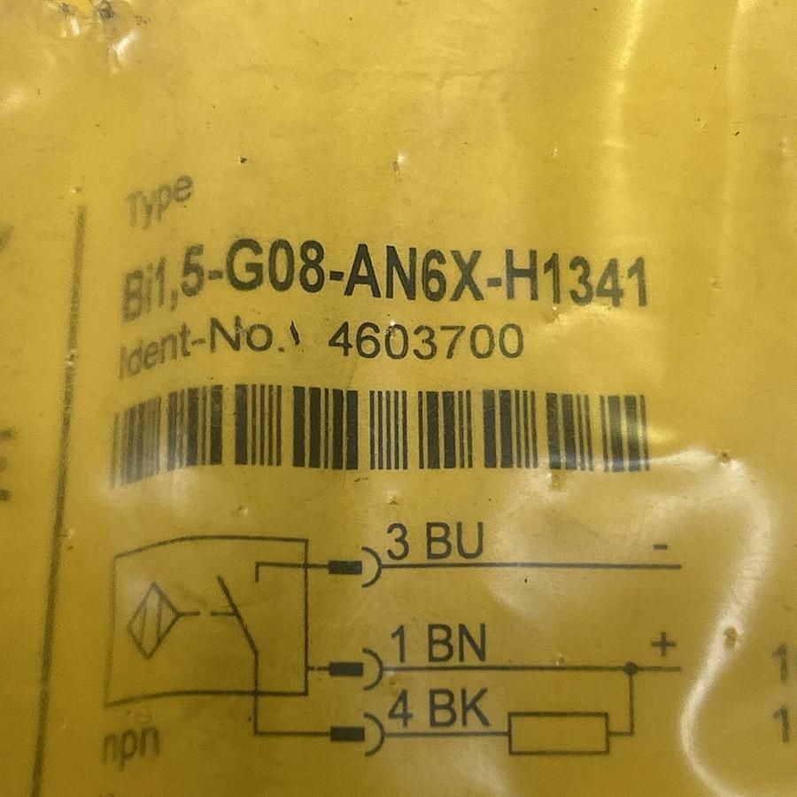 Used TURCK,BI1.5G08-AN6X-H1341,PROXIMITY SENSOR NOS