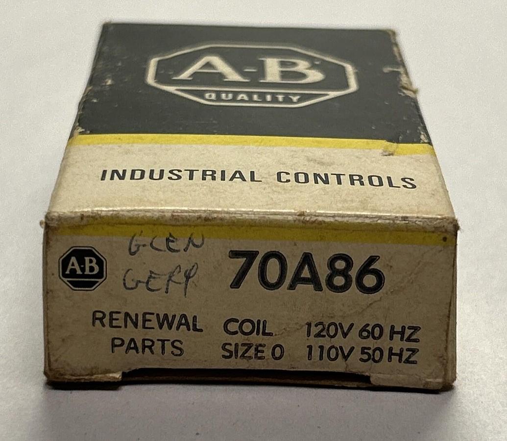 Used ALLEN BRADLEY,70A86,COIL 110/120 VAC NEW