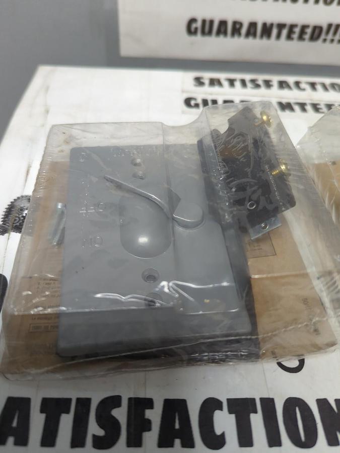 Used RED DOT,CCT-1-20,WEATHERPROOF (WET LOCATION) SWITCH COVER AND DEVICE LOT OF 2..