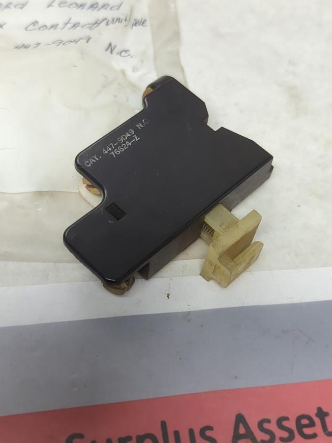 Used WARD LEONARD,447-9049 N.C.,AUXILIARY CONTACT/UNIT POLE PRE-OWNED