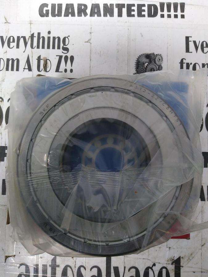 SKF,6312-2ZJEM DEEP,GROOVE BALL BEARING DOUBLE SEALED NOS