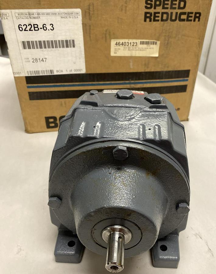 Boston Gear,622B-6.3,Speed Reducer 6.3:1 Ratio 1750RPM NOS
