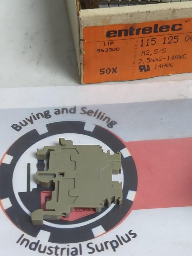 ENTRELEC,M2 5/5,TERMINAL BLOCK 115 125 00 PACK OF 50 PCS NOS
