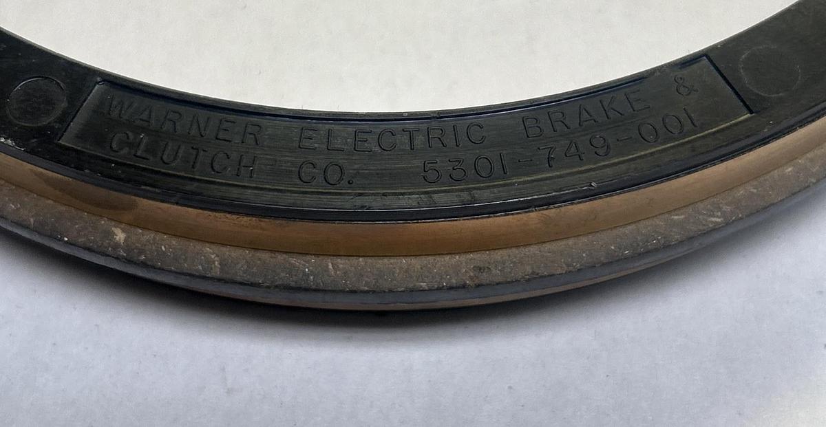 Used WARNER ELECTRIC,5301-749-001,COLLECTOR RING FOR CLUTCH OR BRAKE