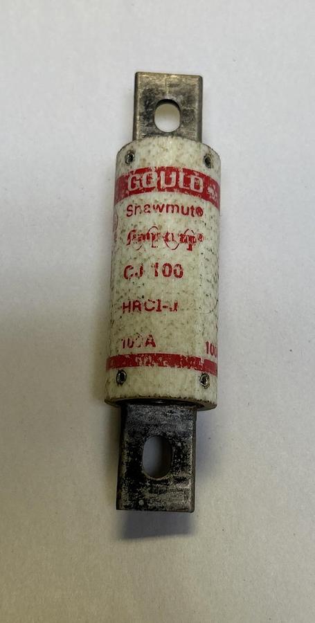 Used GOULD SHAWMUT,CJ100,FUSE 100A 600V