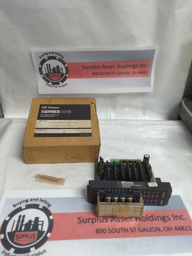 GE FANUC,IC610MDL175B,PROGRAMMABLE CONTROLLER OUTPUT MODULE 115VAC NOS